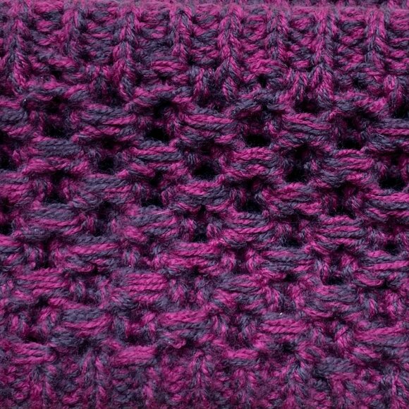 Adidas Crestline Waffle Knit Fleece Lined Headband Purple Gorpcore Sporty Ski-OS - Picture 3 of 9